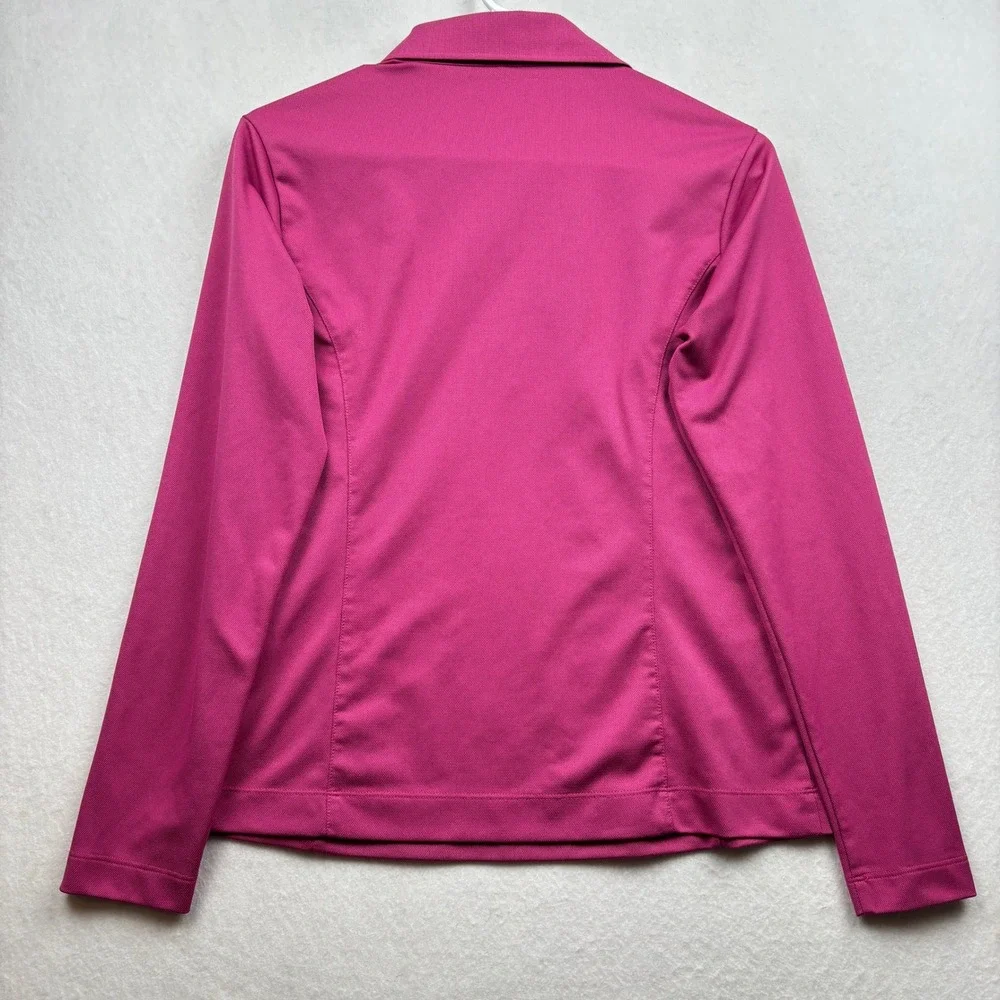 Nike Polo Womens S Long Sleeve Dri-FIT Performance Golfcore Athletic‎